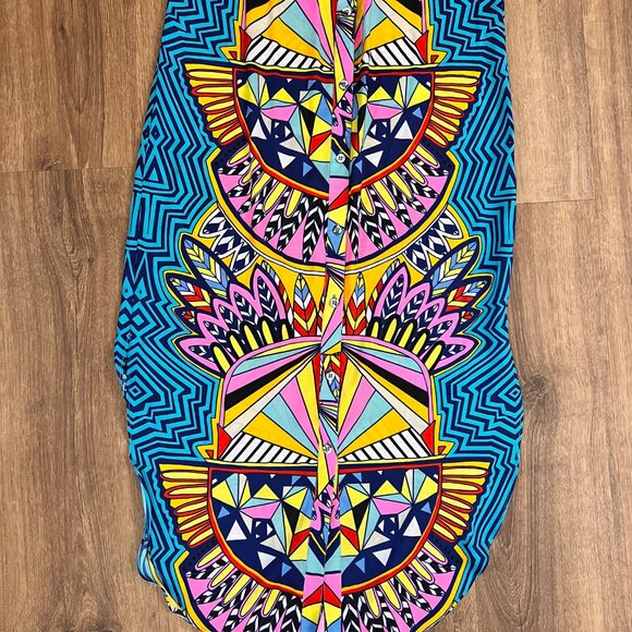 Mara Hoffman Mufasa Bold Print Mod Midi Sun Dress XS - Picture 6 of 13